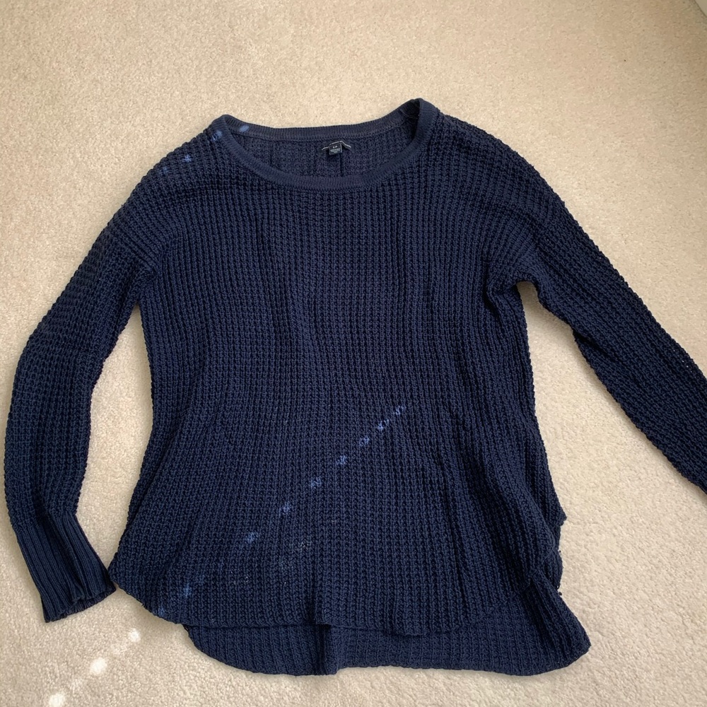 American Eagle Oversized Navy Sweater